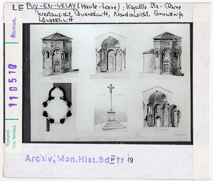 Vorschaubild Le Puy: Chapelle Sainte-Claire, Ansichten und Schnitte 